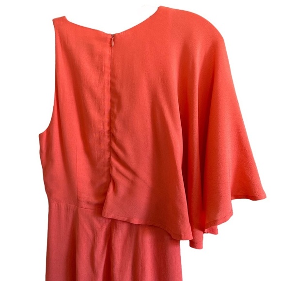 NWT Revolve Elliatt Glow Dress Blood Orange Asymmetric XS - Picture 8 of 14